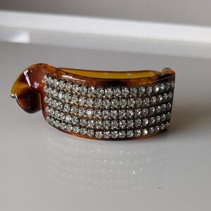 Tortoiseshell Rhinestone Hair Clip
